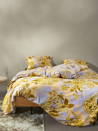 ESSENZA | Satin Bettwäsche FLORE 70x90cm/140x200cm Yellow Straw