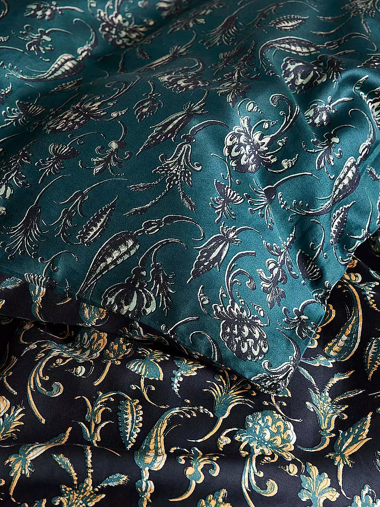 ESSENZA | Satin Bettwäsche 70x90cm/140x200cm ISSADORE Darkest Blue | dunkelblau