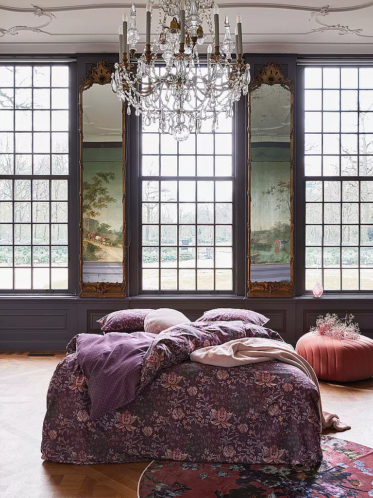 ESSENZA | Satin Bettwäsche 70x90cm/140x200cm OPHELIA Plum Wine | beere