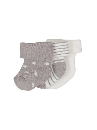 EWERS | Baby Socken 3er Pkg. latte/silber