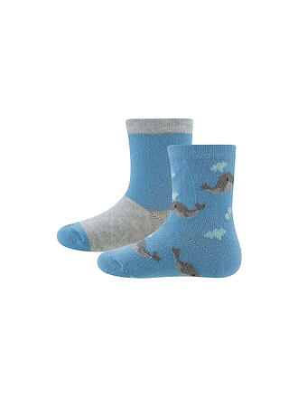 EWERS | Baby Socken 2er Pkg h.blau