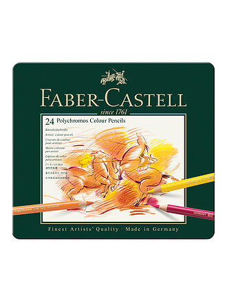 FABER-CASTELL | Polychromos Farbstifte 24er Metalletui