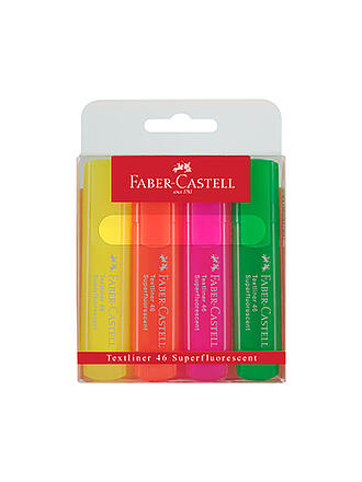 FABER-CASTELL | Textliner 46 superfluorescent (4-er Pkg.)