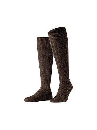 FALKE | Stutzen TEPPICH IM SCHUH dark brown mel.