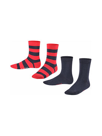 FALKE | Kinder Socken Happy Stripe 2er Pkg marine