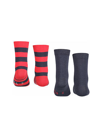 FALKE | Kinder Socken Happy Stripe 2er Pkg marine