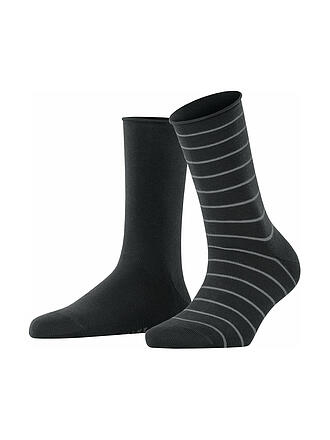 FALKE | Sneakersocken Happy Stripe 2er Pkg black