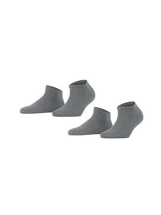 FALKE | Sneakersocken Happy 2er Pkg Light Grey