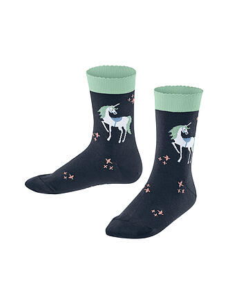 FALKE | Mädchen Socken MAGIC UNICORN space blue 