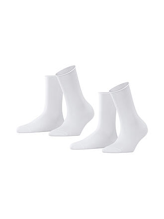 FALKE | Happy Socken 2er Pkg white