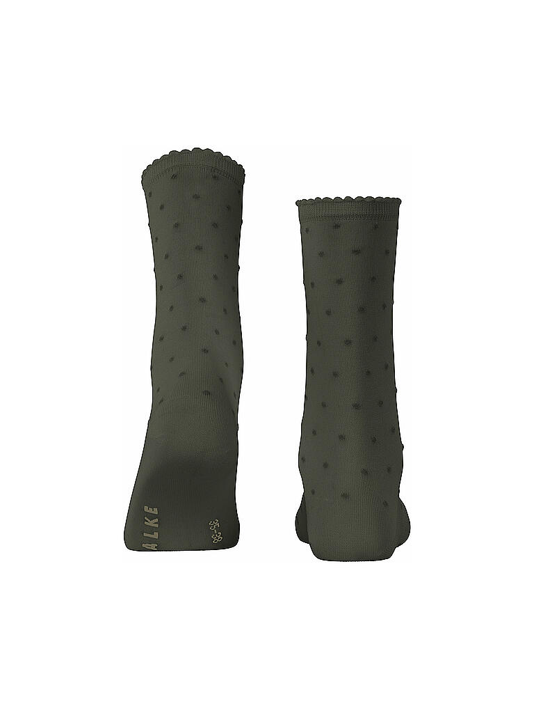 FALKE | Damen Socken Fluffy Dot Military | grün