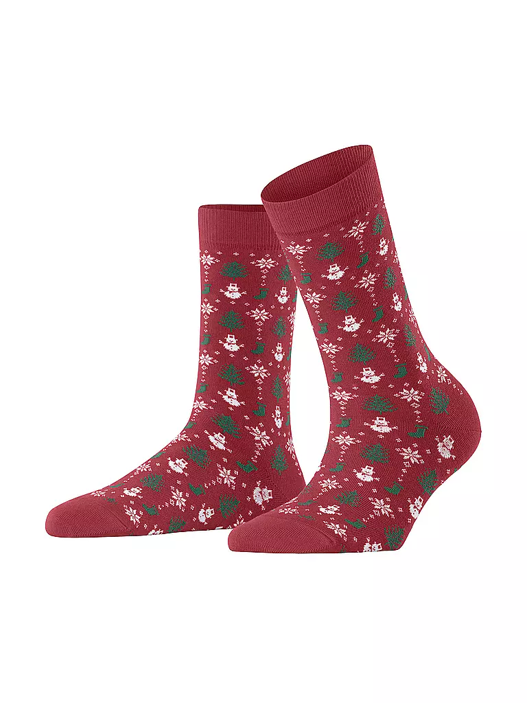 FALKE | Damen Socken MERRY PARTY scarlet | rot