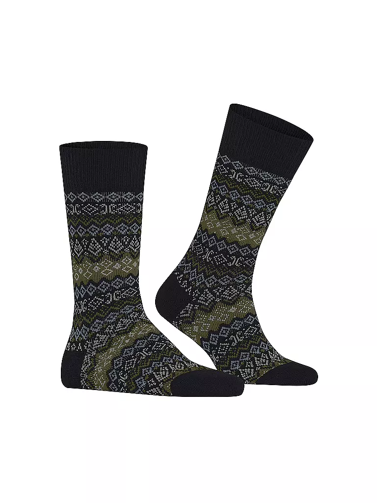 FALKE | Herren Socken ASPEN black | olive