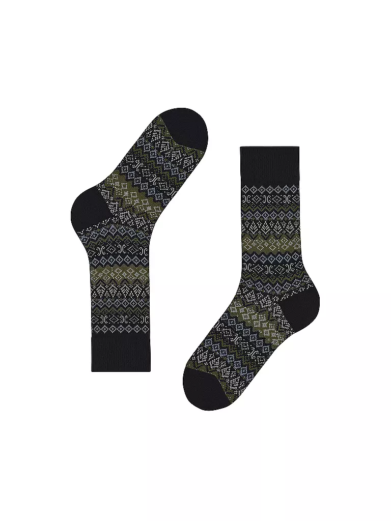 FALKE | Herren Socken ASPEN black | olive