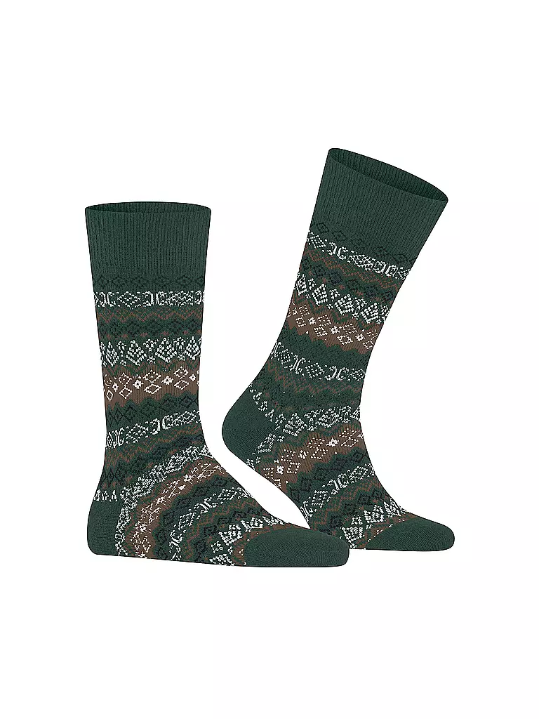 FALKE | Herren Socken ASPEN hunter green | schwarz