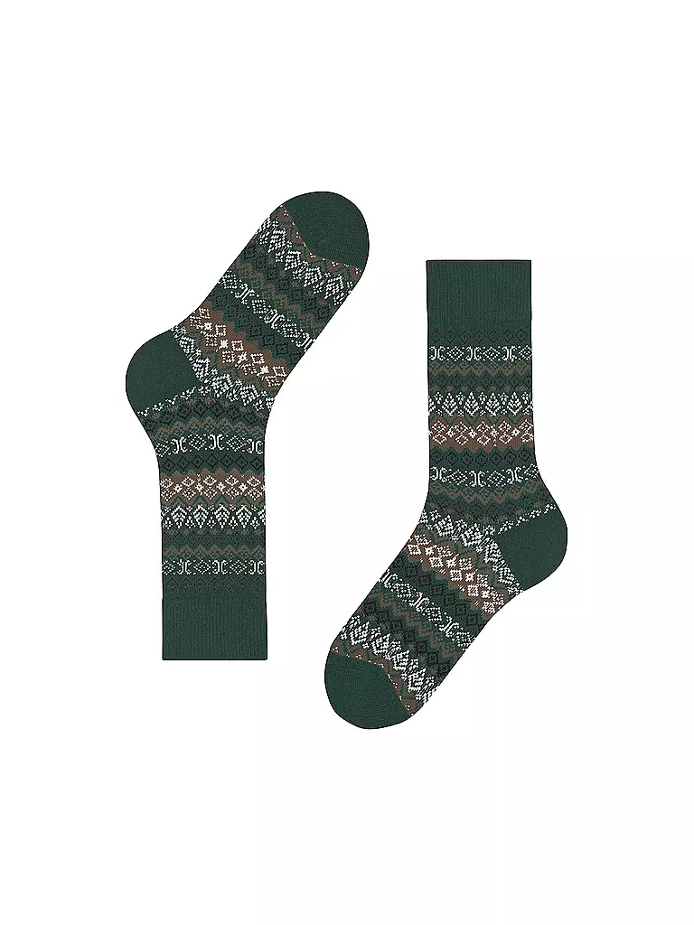 FALKE | Herren Socken ASPEN hunter green | schwarz