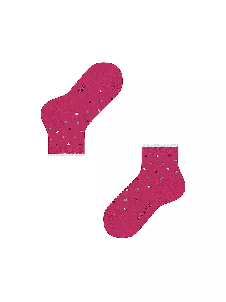 FALKE | Kinder Socken MULTIDOT fuchsia | weiss