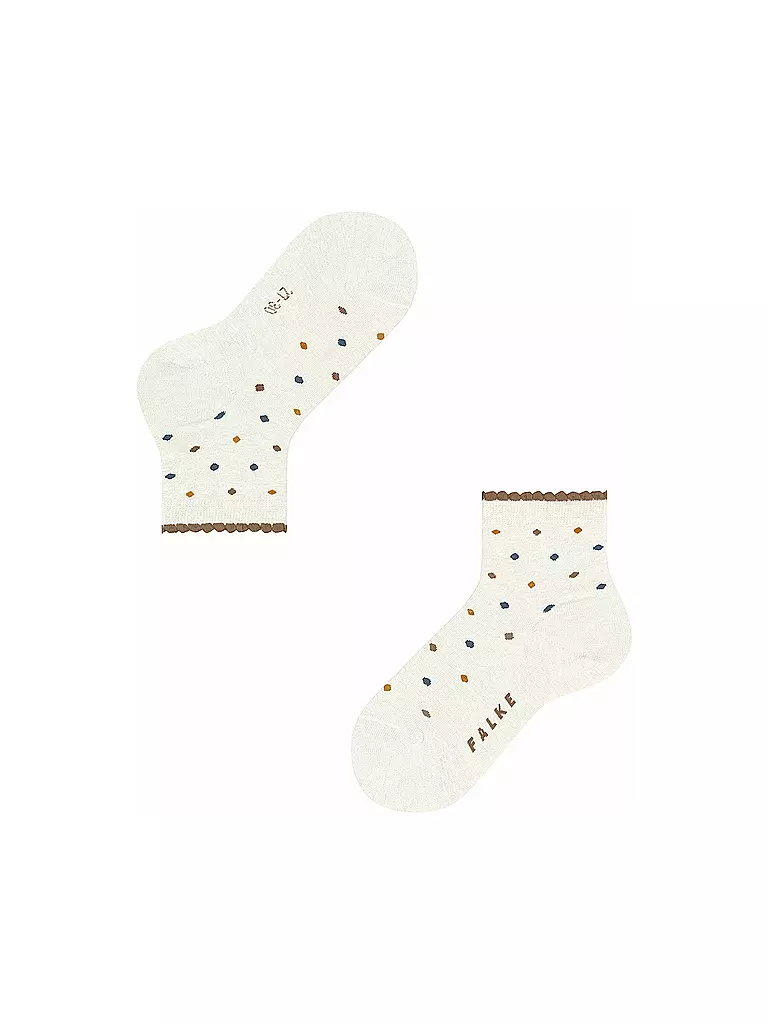 FALKE | Kinder Socken MULTIDOT off-white | weiss