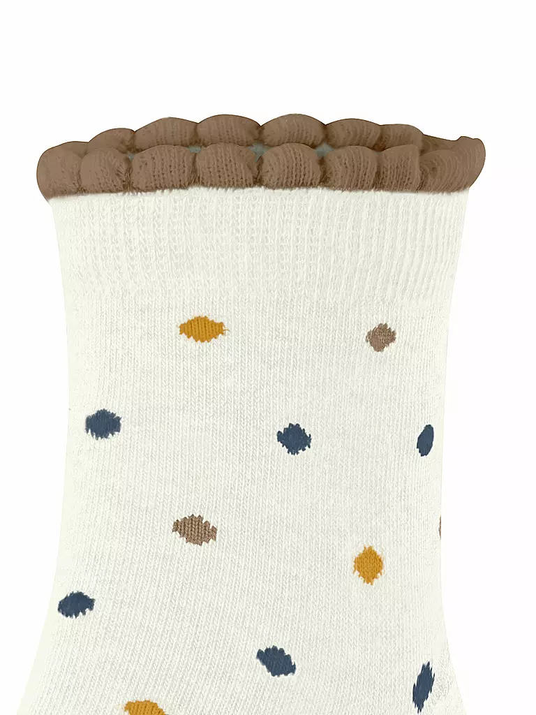 FALKE | Kinder Socken MULTIDOT off-white | rot