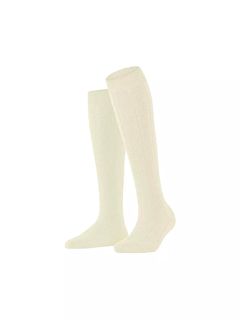 FALKE | Kniestrümpfe NEEDLEPOINT offwhite | creme