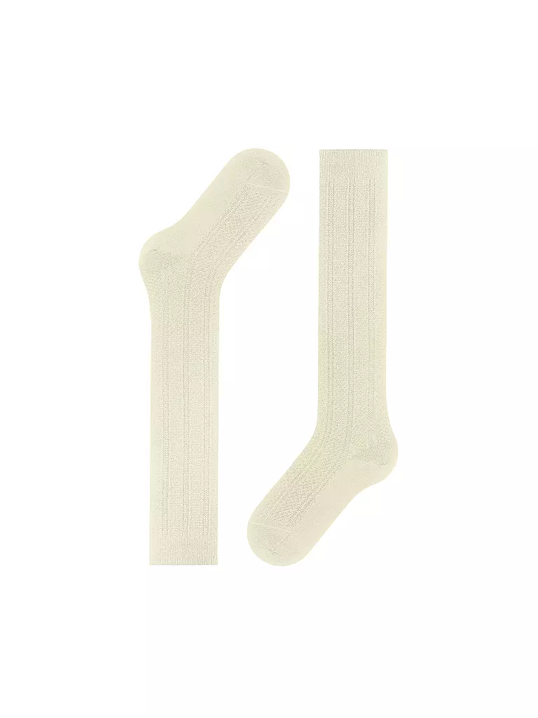 FALKE | Kniestrümpfe NEEDLEPOINT offwhite | creme