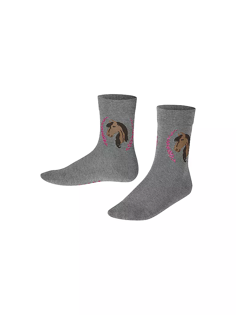 FALKE | Mädchen Socken light greymelange | grau