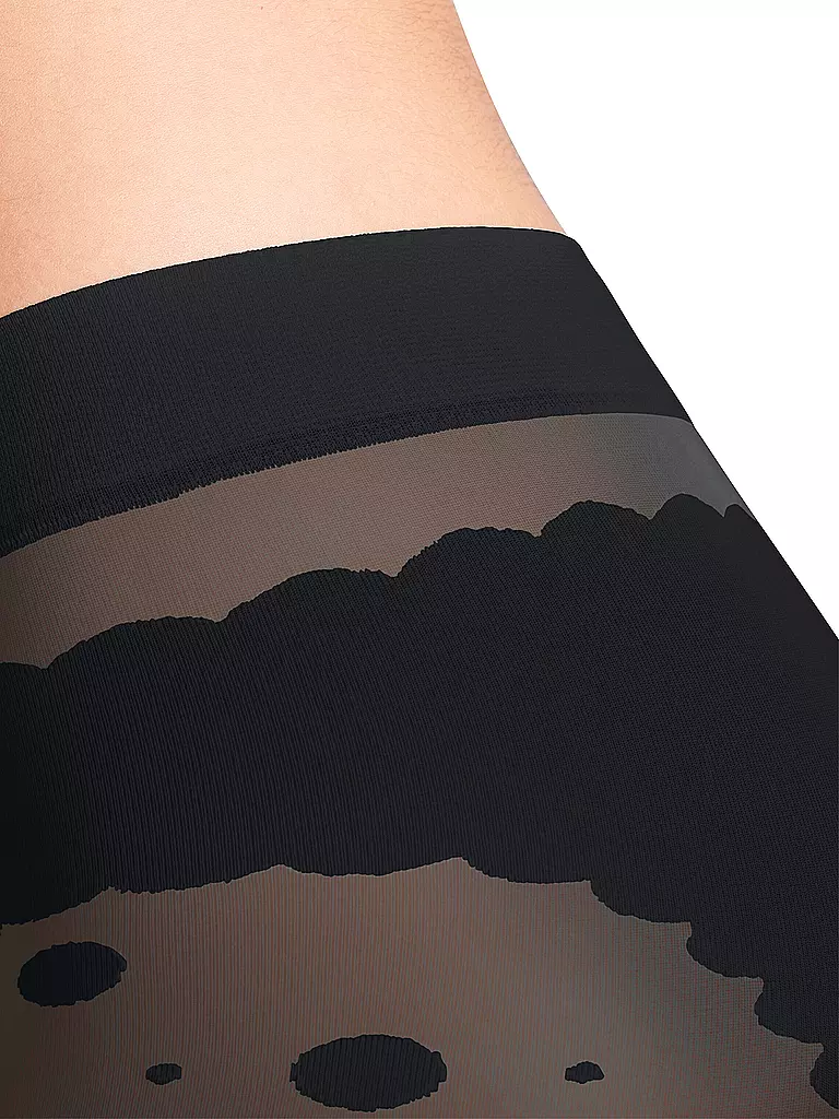 FALKE | Modestrumpfhose SNOW DOT black | schwarz