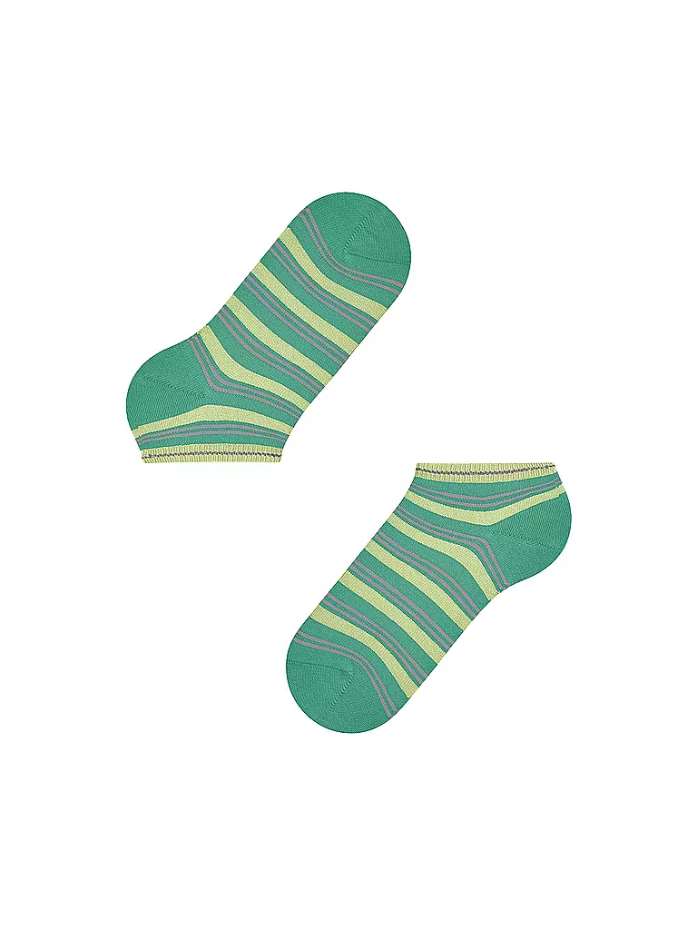 FALKE | Sneaker Socken SMART STRIPE oceangreen | schwarz