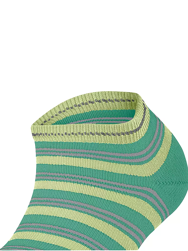 FALKE | Sneaker Socken SMART STRIPE oceangreen | schwarz