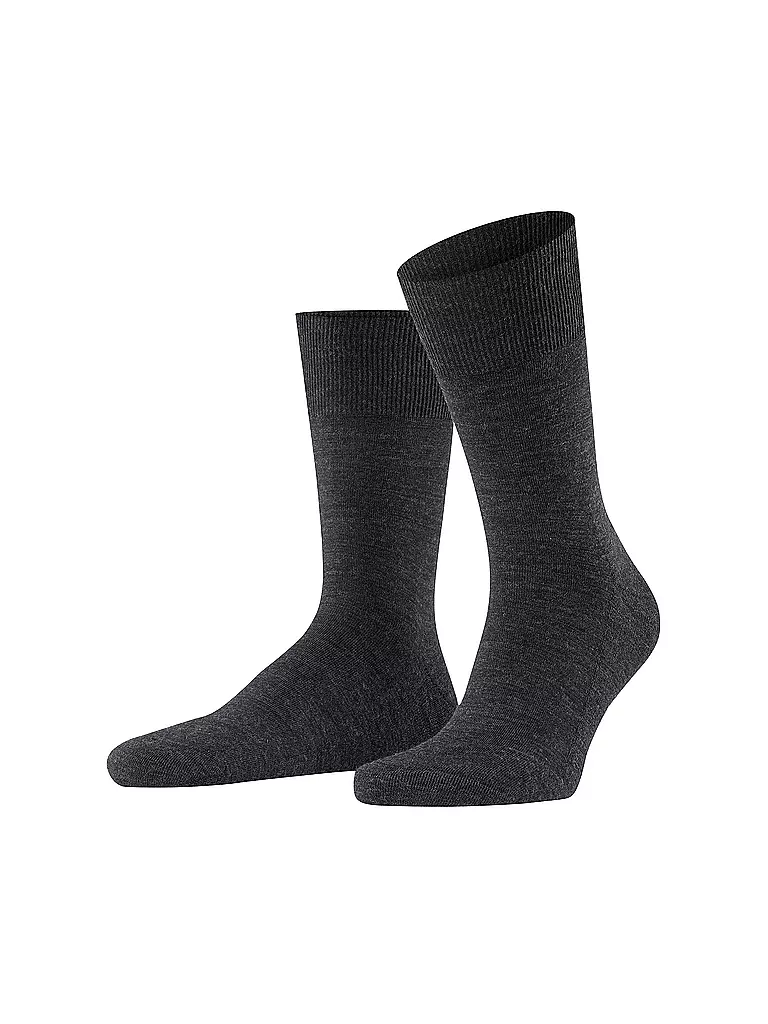 FALKE | Socken AIRPORT PLUS anthracite melange | grau