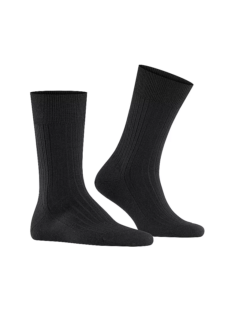 FALKE | Socken BRISTOL PURE black | grau