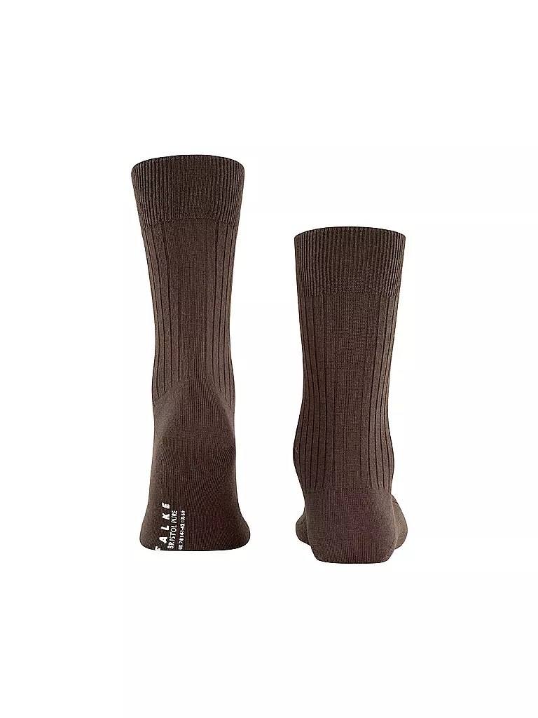 FALKE | Socken BRISTOL PURE brown | schwarz