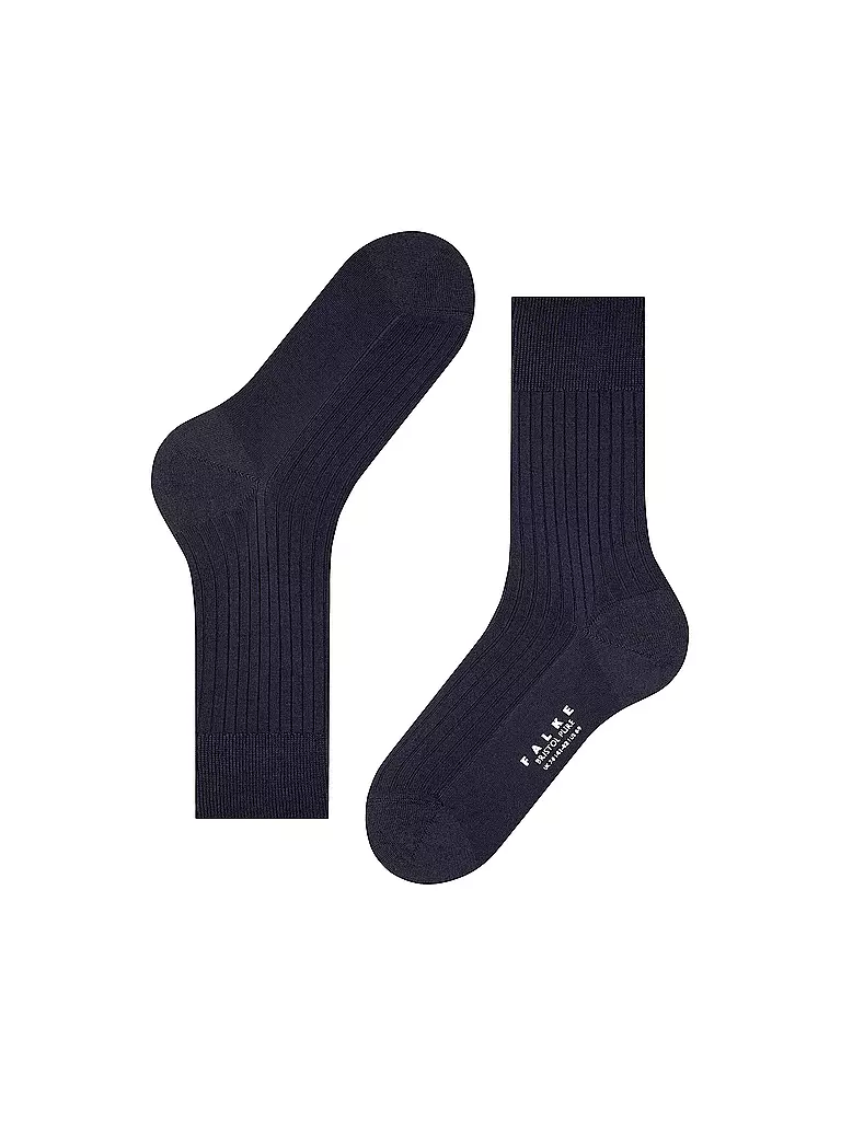 FALKE | Socken BRISTOL PURE dark navy | schwarz