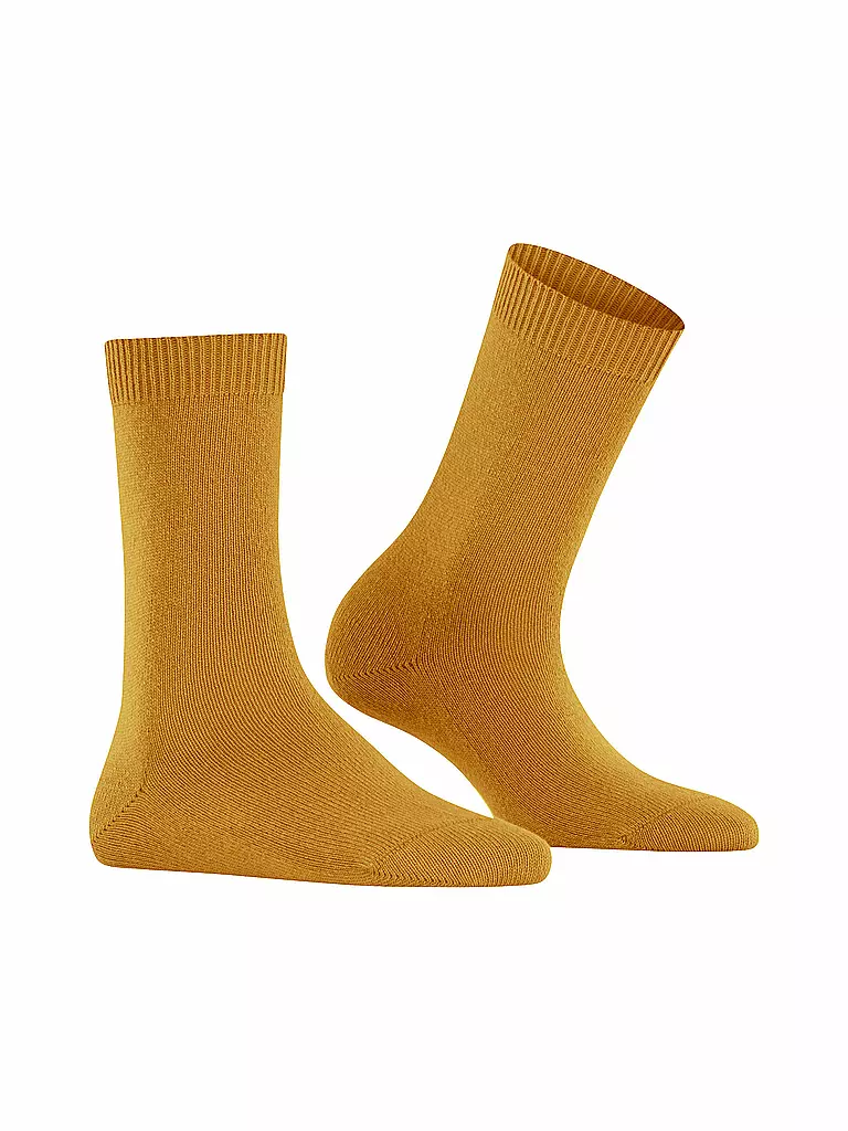 FALKE | Socken COSY WOOL amber | hellgrau