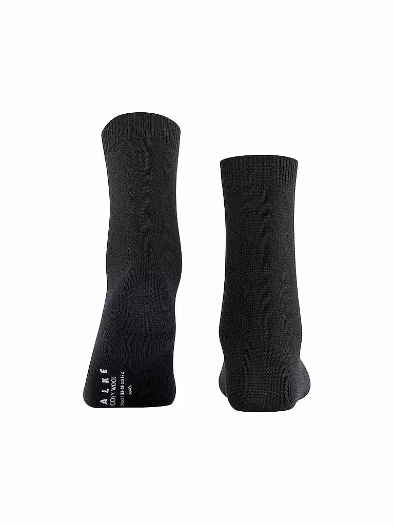 FALKE | Socken COSY WOOL black | hellgrau