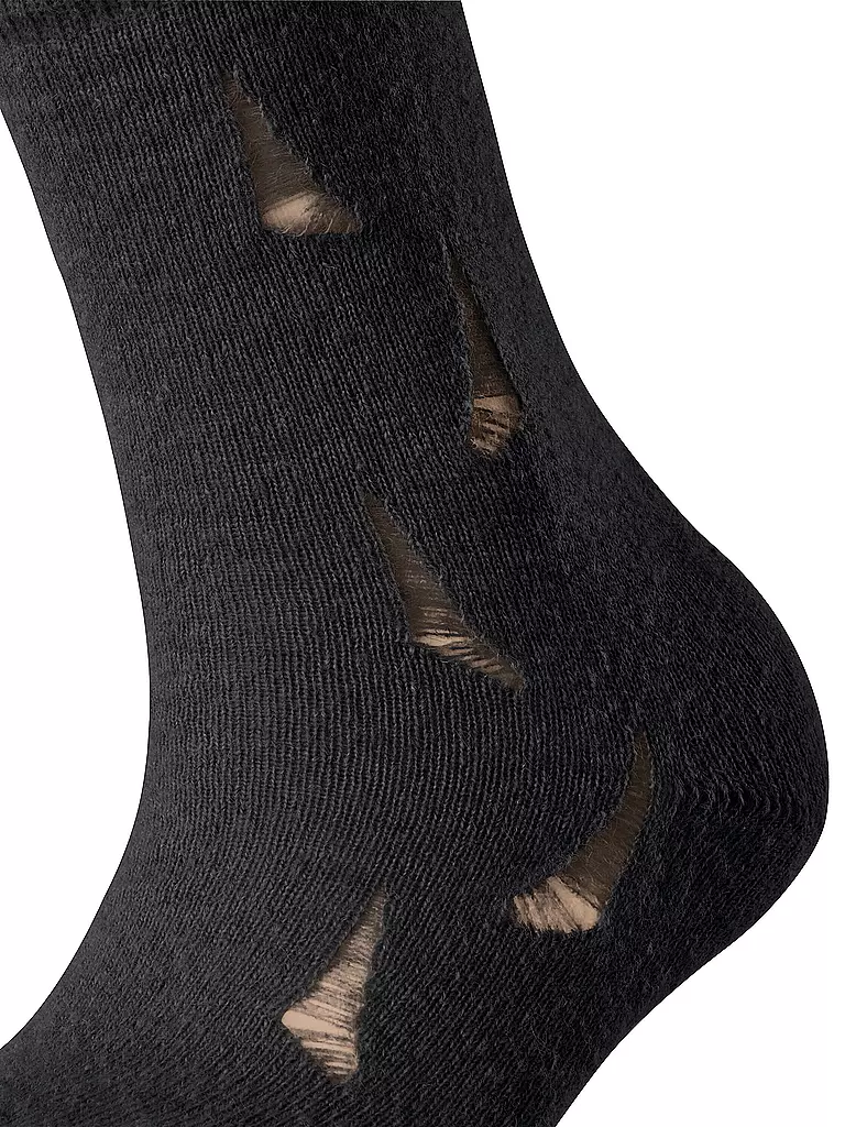 FALKE | Socken DISTRESSED black | schwarz