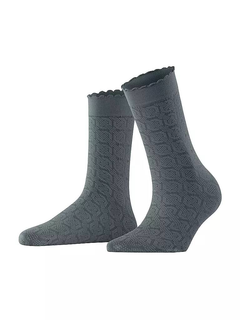 FALKE | Socken HOARDING HONEY flintstone | grau