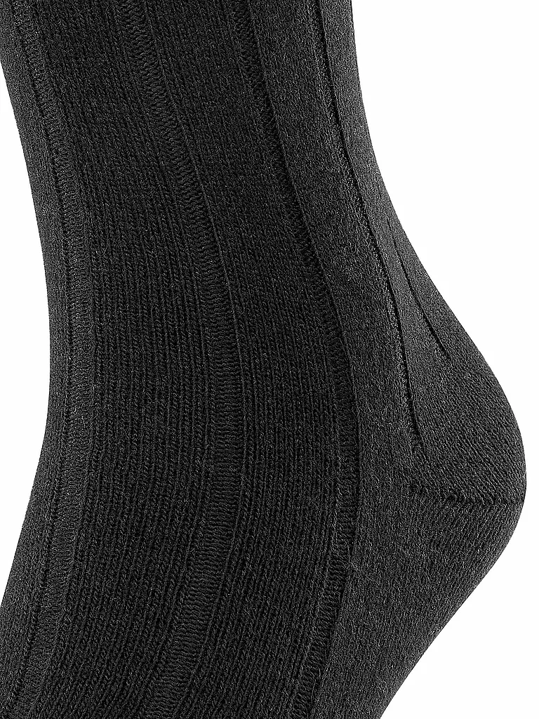 FALKE | Socken LHASA RIB black | hellgrau