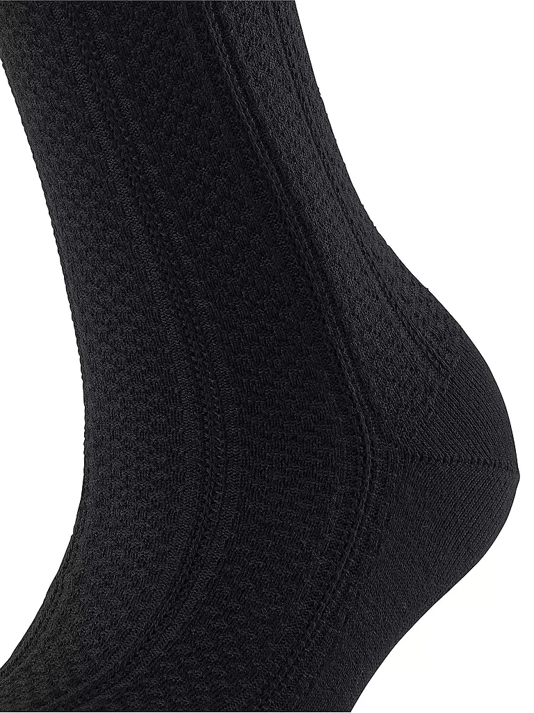 FALKE | Socken NEEDLEPOINT black | creme