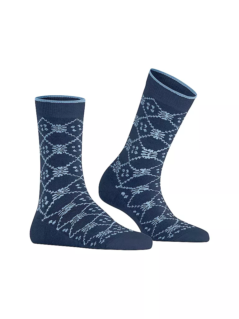 FALKE | Socken RETRO SENSATION royal blue | grün