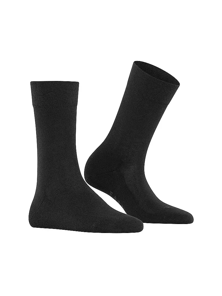 FALKE | Socken SENSITIVE LONDON black | hellgrau