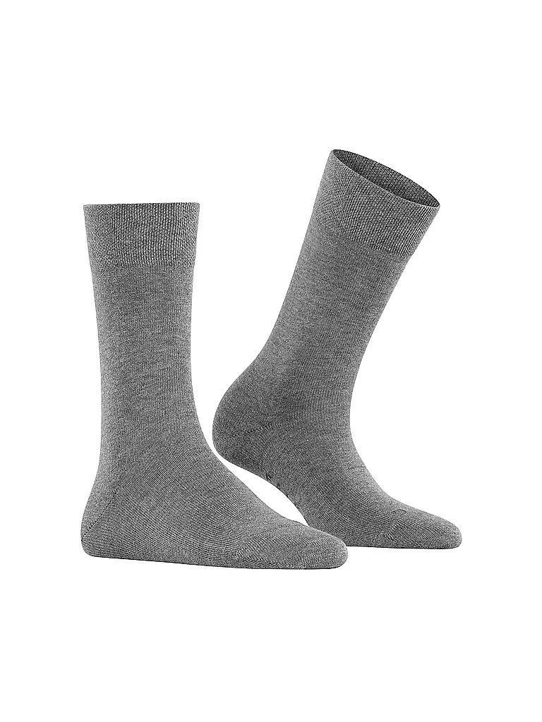 FALKE | Socken SENSITIVE LONDON light greymel. | dunkelblau