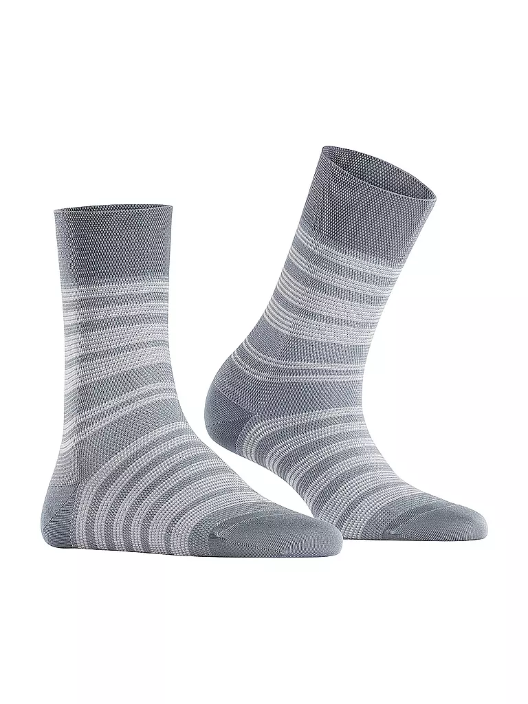 FALKE | Socken SENSITIVE SUNSET STRIPE blue smog | blau