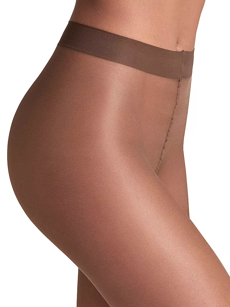 FALKE | Strumpfhose SEIDENGLAT 15 DEN coffee | braun