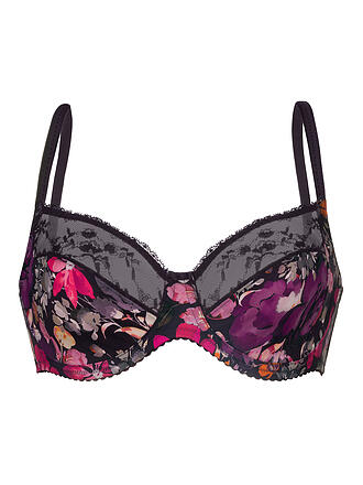 FELINA CONTURELLE | BH mit Reifen FLORAL NIGHT feige / deep Plum