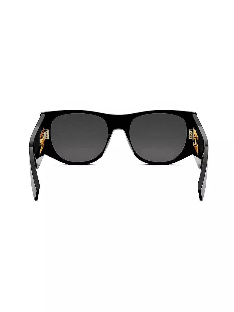 FENDI | Baguette schwarze ovale Sonnenbrille | schwarz