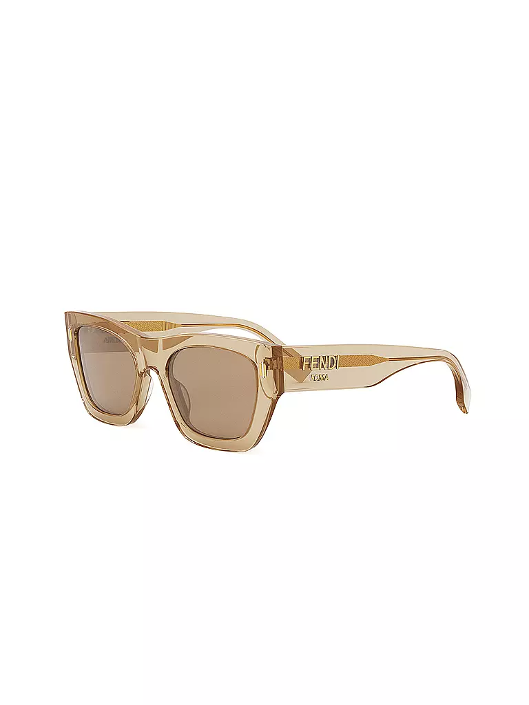 FENDI | FENDI Roma braune eckige Sonnenbrille | beige