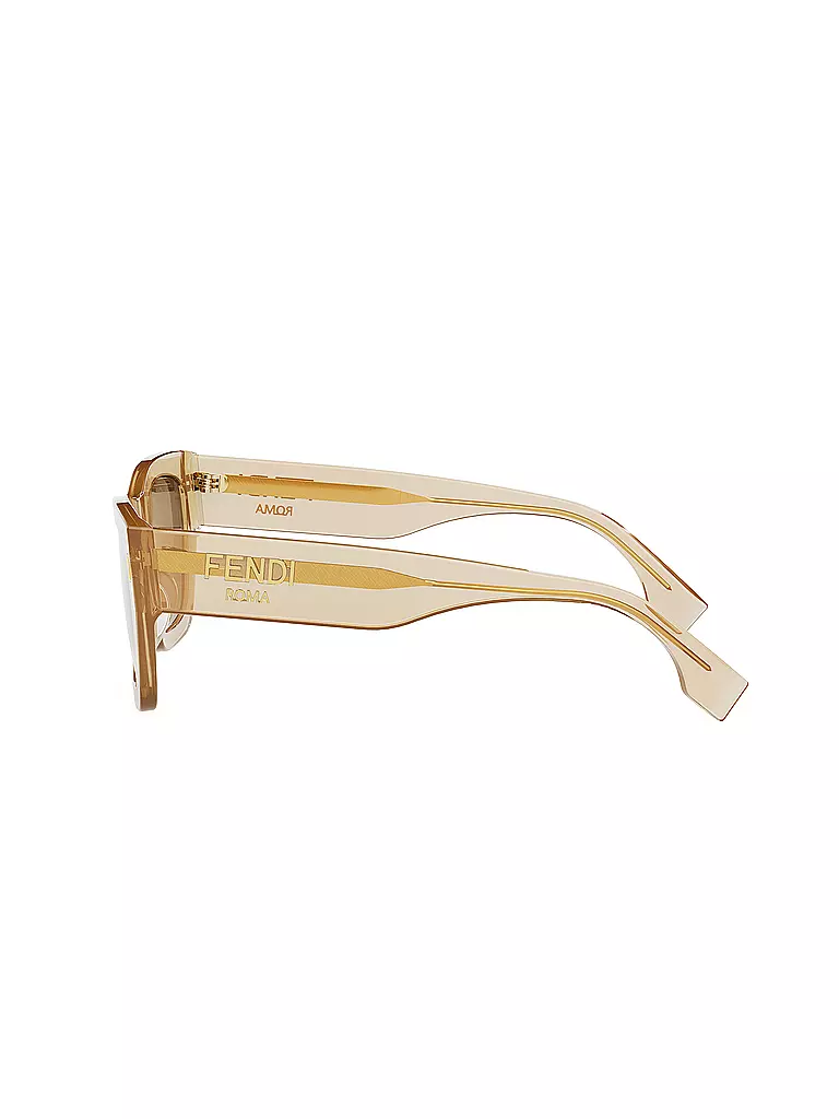 FENDI | FENDI Roma braune eckige Sonnenbrille | beige