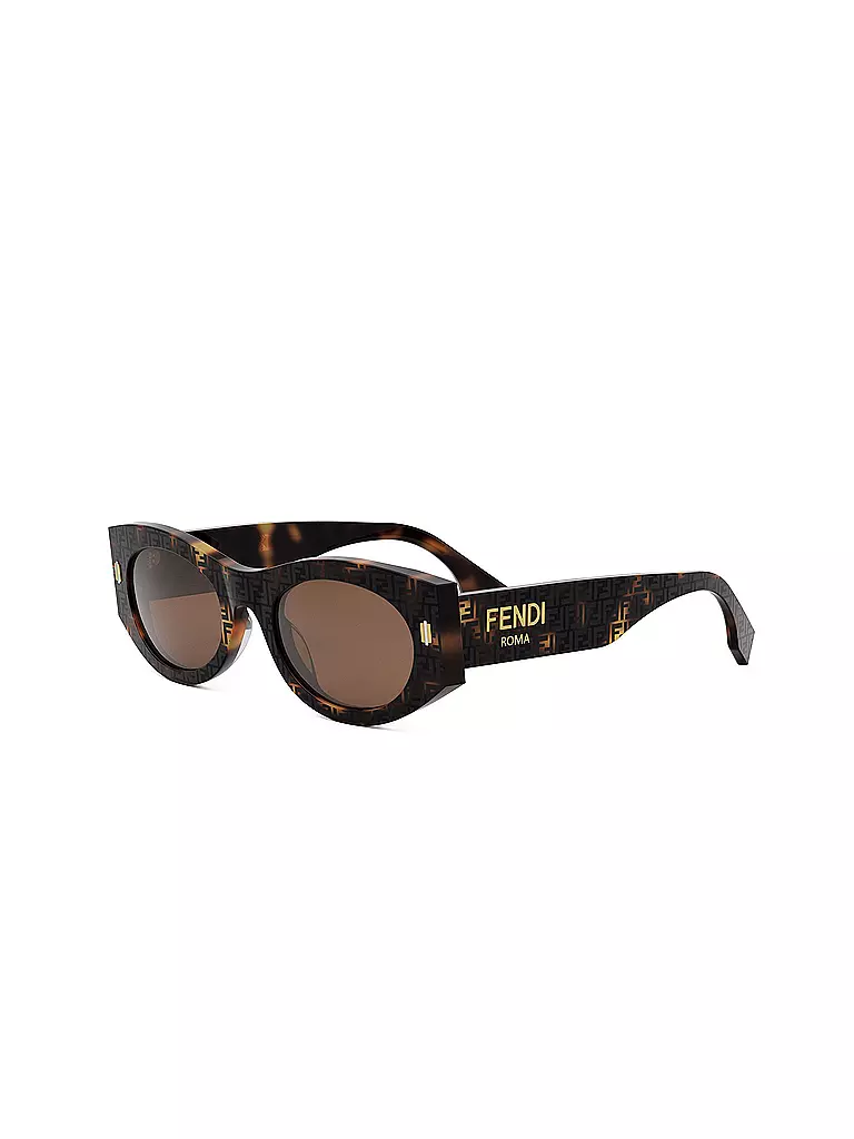 FENDI | FENDI Roma braune ovale Sonnenbrille | braun