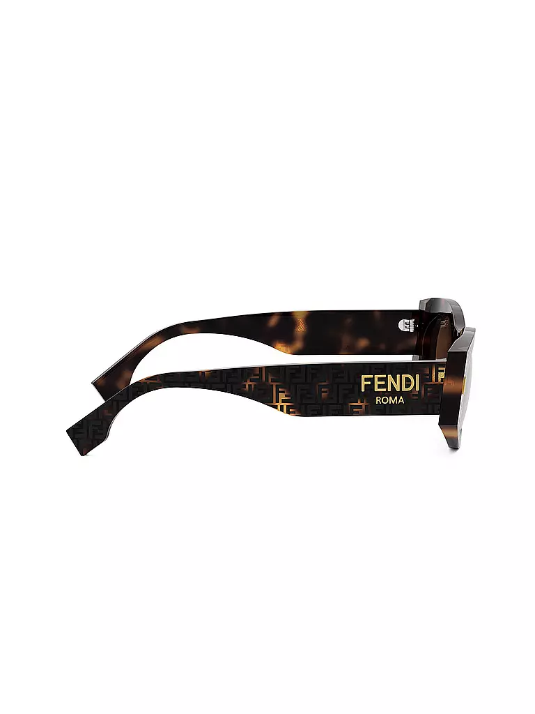 FENDI | FENDI Roma braune ovale Sonnenbrille | braun